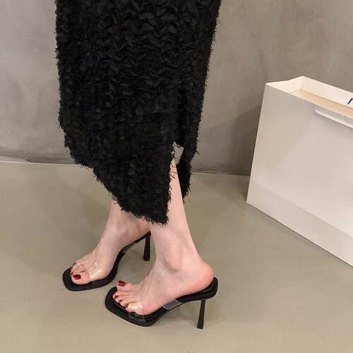 高跟凉拖鞋女外穿细跟