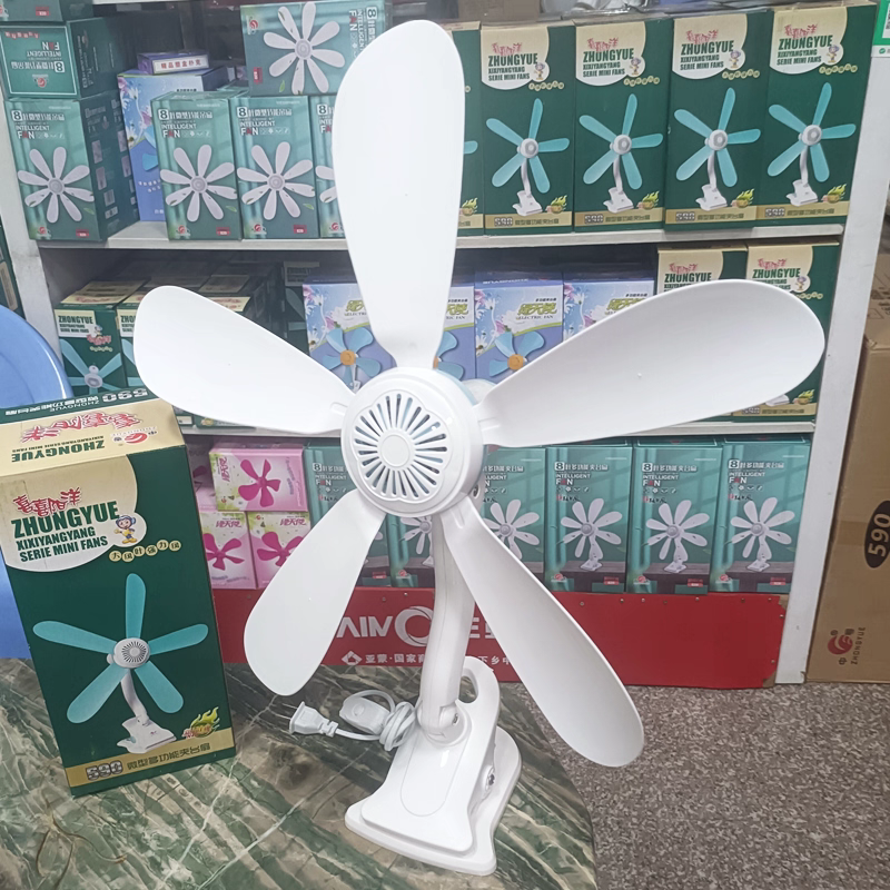 中粤喜阳洋夹风扇式床头静音5叶小夹式遥控定时大风力家用夹风扇