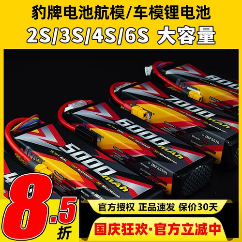 JMP豹牌电池车模2s3s锂电池11.1V