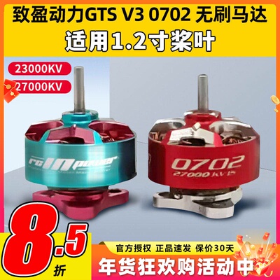 RCinpower致盈动力GTS V3 0702无刷电机花飞竞速室内穿越机动力1s