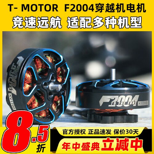 TMOTOR破风F2004长航时4s6s动力无刷电机穿越机3寸4寸FPV牙签机