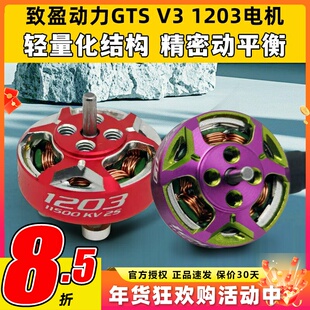 RCinpower致盈动力GTS V3 1203无刷电机花飞竞速室内穿越机动力
