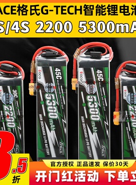 格氏电池格式Gtech智能充锂电池3S4S5300mAh45C2200mAh航模电池