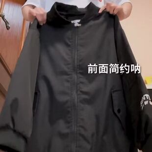 美式复古飞行员夹克外套女春秋韩版bf宽松高街vintage棒球服ins潮