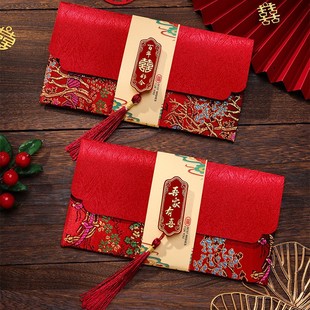 装一万元的红包婚礼专用大号喜包结婚父母改口费包万里挑一见面礼