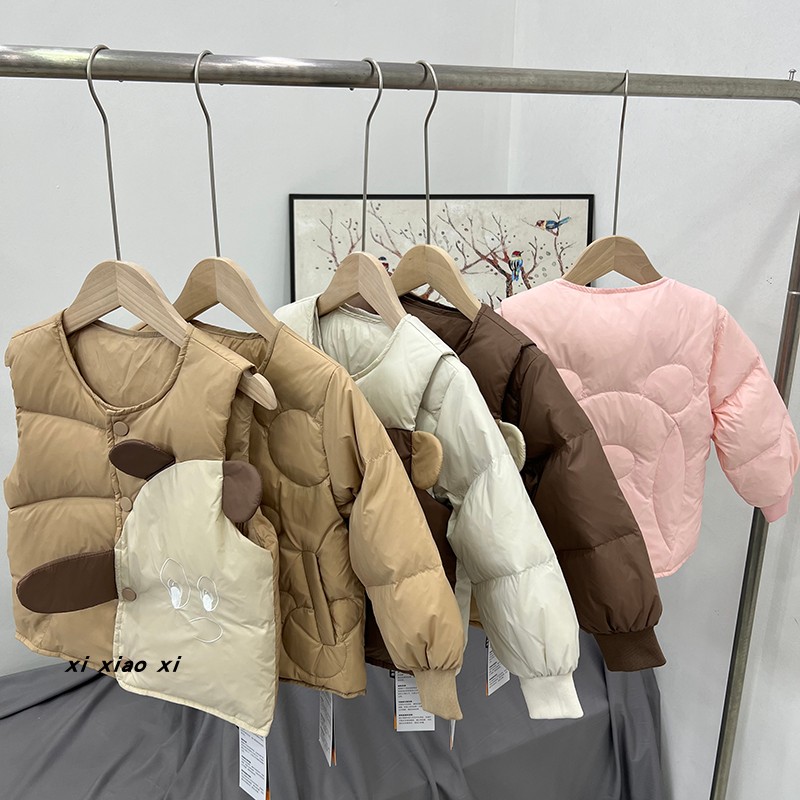 2024秋冬新款儿童羽绒服宝宝内胆套装男女童两件套卡通洋气保暖