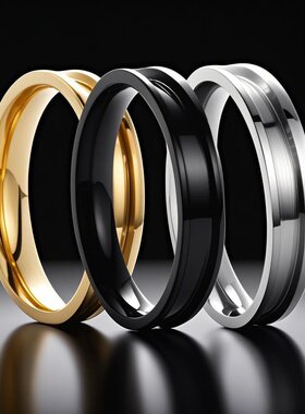 钛钢戒指不掉色小众设计ins冷淡DLY不锈钢百搭镶钻饰品手饰