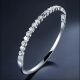 欧美不锈钢爱心锆石女手镯轻奢时尚 高级感不掉色钛钢首饰精品