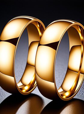 不锈钢戒指女小众高级钛钢素圈指环6mm球面情侣简约冷淡风设计