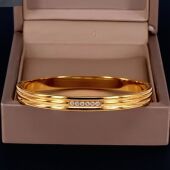 不锈钢手镯女生高级感时尚 满天星百搭满钻手环钛钢不掉色饰品