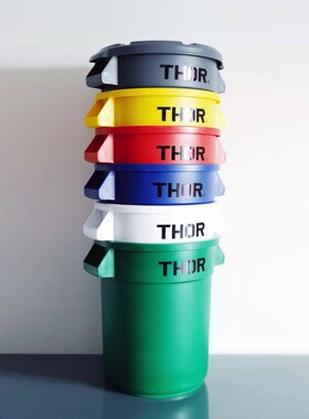 新品 日韩人气复古风THOR带盖收纳桶垃圾桶储物咖啡豆防潮大容量