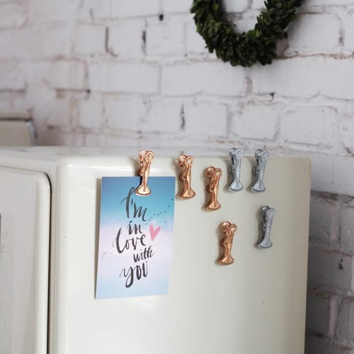 日本DULTON文件夹带磁铁收纳夹