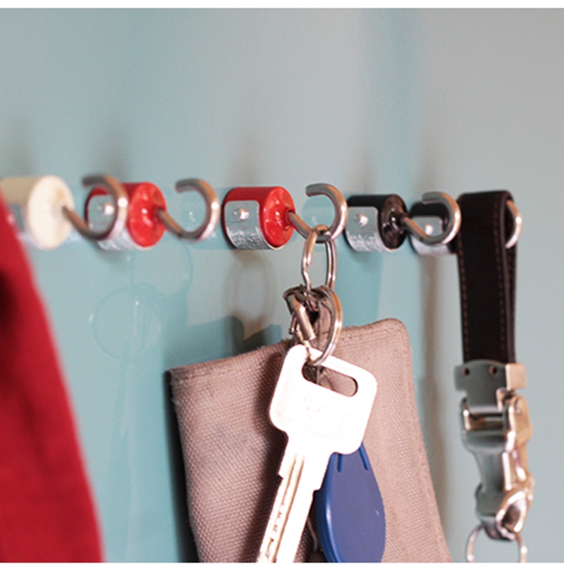 日本dulton金属复古彩色磁铁挂钩