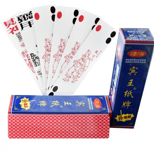 宾王四川长牌川牌92张水浒人物纸牌No808四苗头手工创意复古包邮