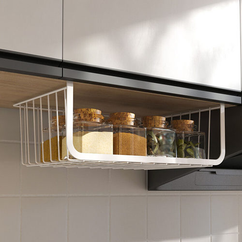 加厚粗厨房吊柜下挂篮缝隙置物架分层隔板大学生宿舍收纳整理神器