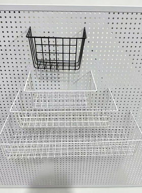 洞洞板配件置物架挂钩挂篮收纳圆孔5-6mm通用厨房浴室盲盒展示架