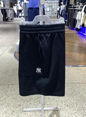 MLB情侣男女舒适透气时尚百搭棉质针织休闲运动五分短裤3ASPB1153