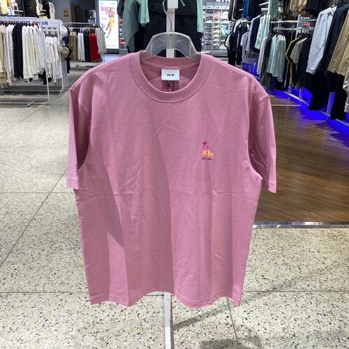 MLB 26新款男女同款舒适潮流渐变手绘背标运动短袖T恤3ATSB0663