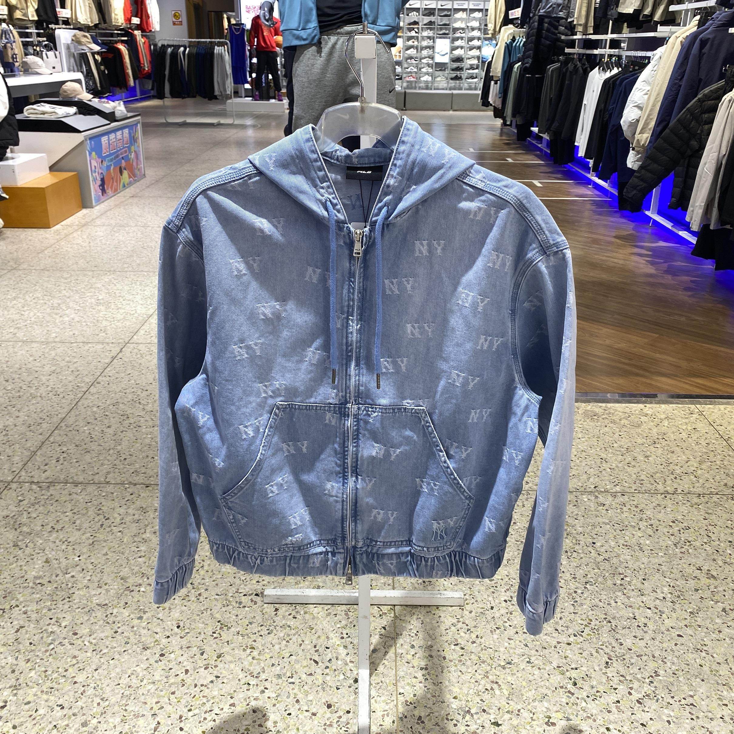 球星连帽牛仔流行新款2025老花外套纯棉男款3ADKM0251今年新款爆