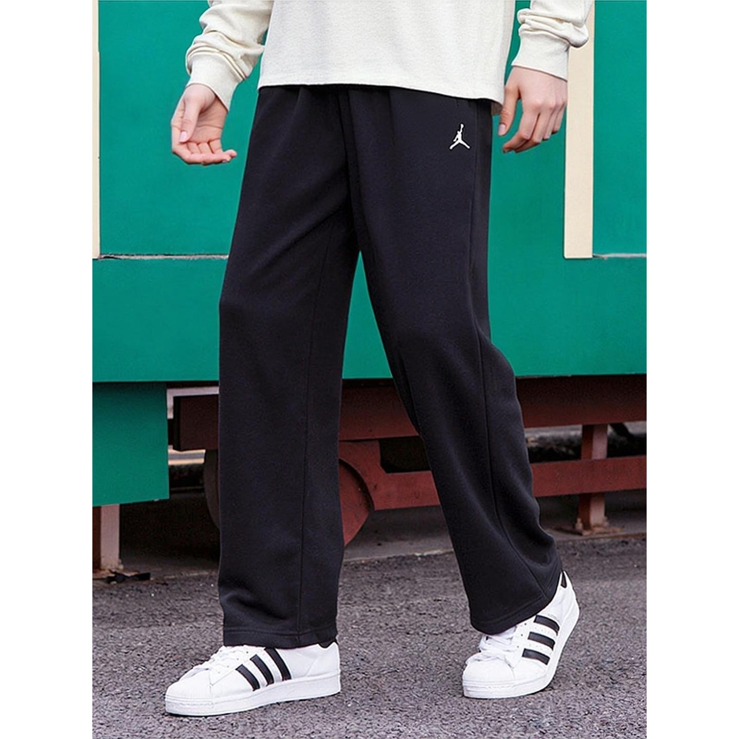 球星Jordan乔丹篮球长裤AJ加绒运动裤冬季新款男裤宽松直筒裤厚款