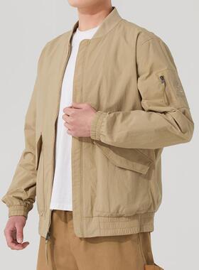 球星棒球服外套男户外上衣登山运动服防风立领飞行夹克A4225DH4