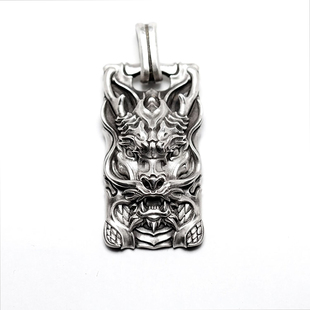 铁心银饰 原创设计项坠 2024龙年生肖 925纯银辰龙男士吊坠国风