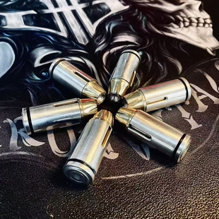 铁心银饰原创设计铁粉分享定制作品“达姆D”925纯银吊坠黄铜弹头