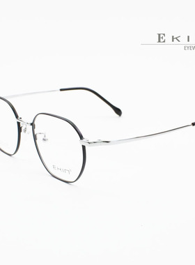 Ekin/伊健男女超轻纯钛文艺圆框小脸眼镜架复古高度数29009眼镜框