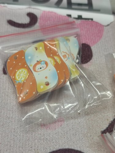 15元包邮）10个橙色波浪上下双吊双面浮雕混款混发112-034