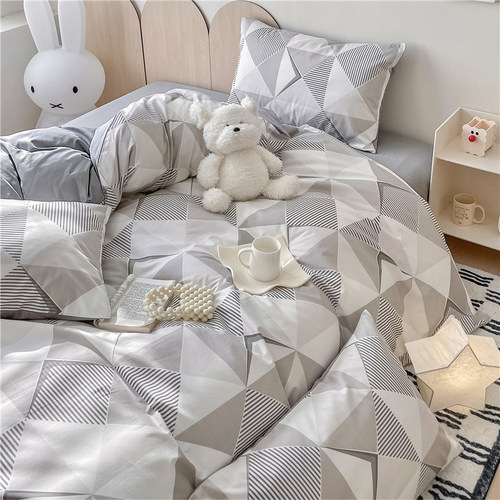 可定制尺寸四件套纯棉简约现代