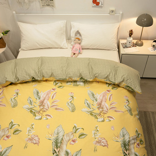 纯棉被套单件全棉定制定做尺寸春秋季 单人双人被罩床230X230x229