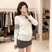 T恤内搭修身 孕妇装 毛衣保暖上衣 圆领打底衫 长袖 2025秋冬新款 时尚