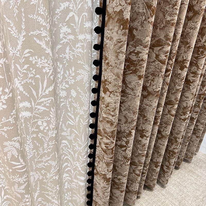 唐顿庄园窗帘法式复古中古风浪漫遮光卧室客厅高级感雪尼尔提花纱,居家布艺,定制窗帘,淘宝优惠券,粉丝福利购,淘宝优惠卷