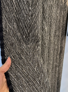 奢也新款意式轻奢极简黑色窗帘