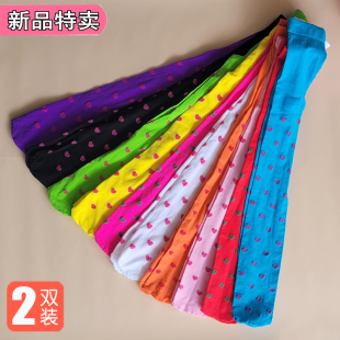 女童春夏秋连体裤袜宝宝彩色舞蹈袜子女孩可爱连裤袜小学生打底裤