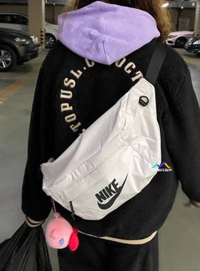 耐克NIKE运动腰包男女胸包王一博同款大斜挎单肩包BA5751-072-479