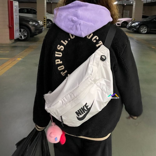 耐克NIKE运动腰包男女胸包王一博同款大斜挎单肩包BA5751-072-479