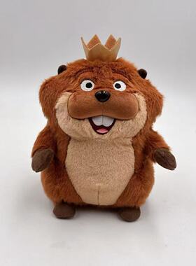 跨境新品Hoppers King George Plush河狸变身计划毛绒玩具公仔