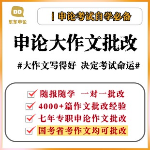 【许颜大作文D】申论大作文一对一批改 2025国考省考公务员考试