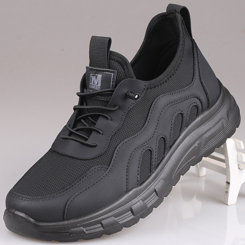 老人运动鞋男款老北京布鞋一脚蹬中老年健步鞋春秋季爸爸鞋男士鞋