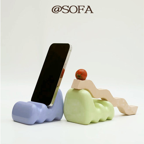 手机支架沙发造型复古可爱多巴胺