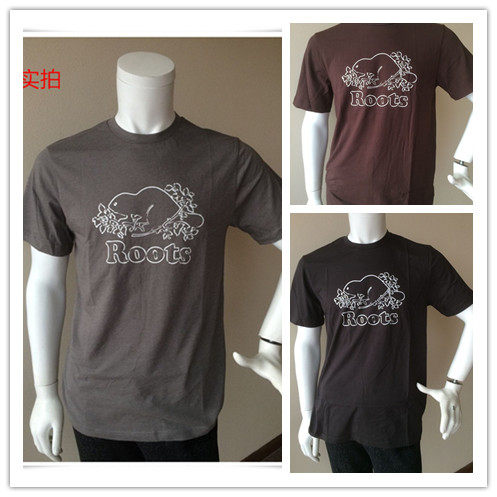 rootst恤 男短袖 休闲上衣,断码清仓 棉