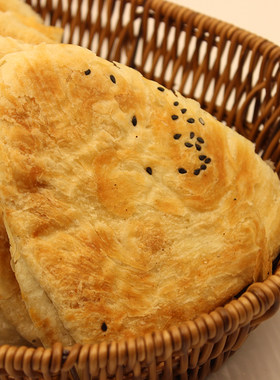 山西运城稷山油酥饼半圆饼千层饼火烧饼稷山风味手工现烤酥脆饼子