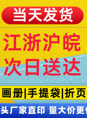 源头印刷工厂定制画册手提袋折页宣传单书籍作品集江浙皖沪次日达