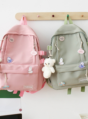 书包女韩版原宿ulzzang高中学生初中生大容量百搭双肩包ins风背包