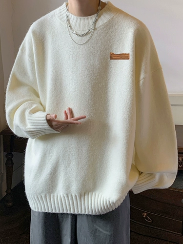 Демисезонный японский трикотажный свитер, большой размер, оверсайз