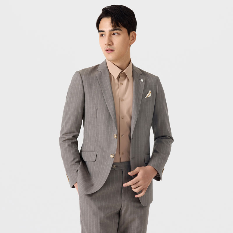清仓红豆西服套装男秋新款男舒适易打理休闲商务正装羊毛西服外套