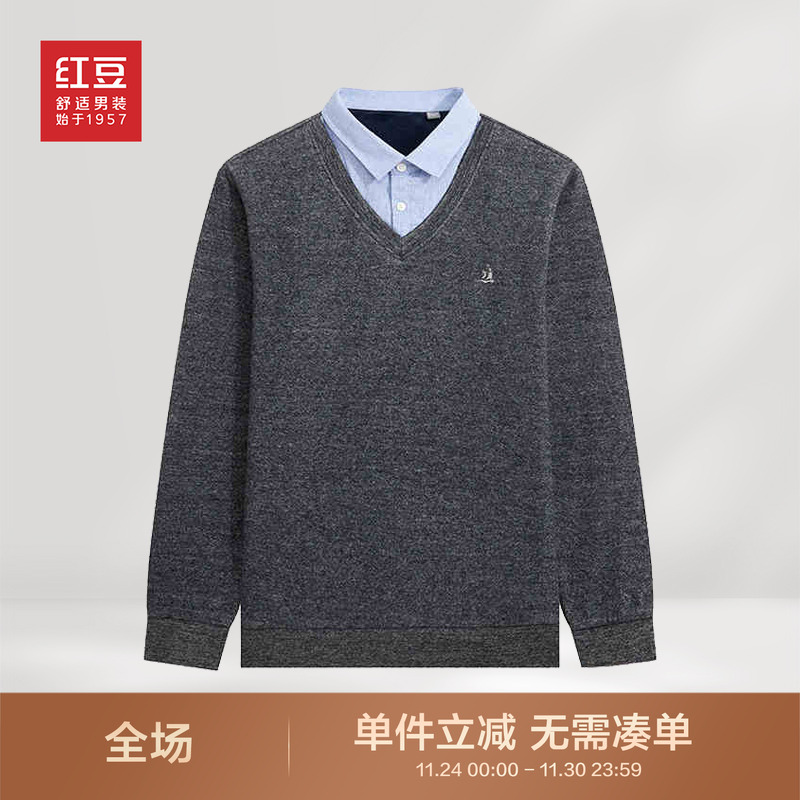 保暖中青年商务休闲加绒加厚