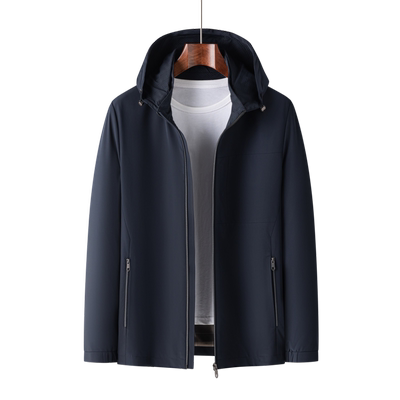 夹克红豆可脱卸连帽夹克