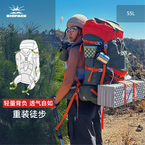 bigpack派格户外专业露营登山包